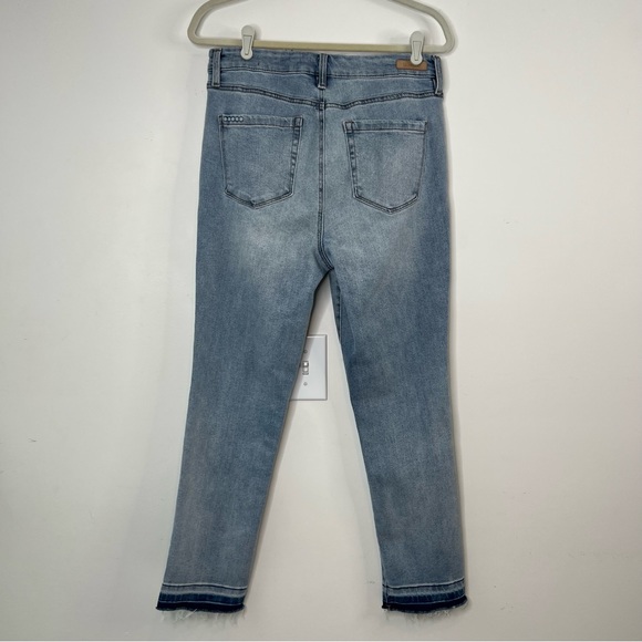 Blank NYC The Madison Crop high rise jeans light wash button fly release… - Picture 4 of 12